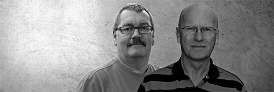 Jan Jensen og Peter Ottosen – sektorformænd i FOA Aalborg, Østerport 2, Aalborg.